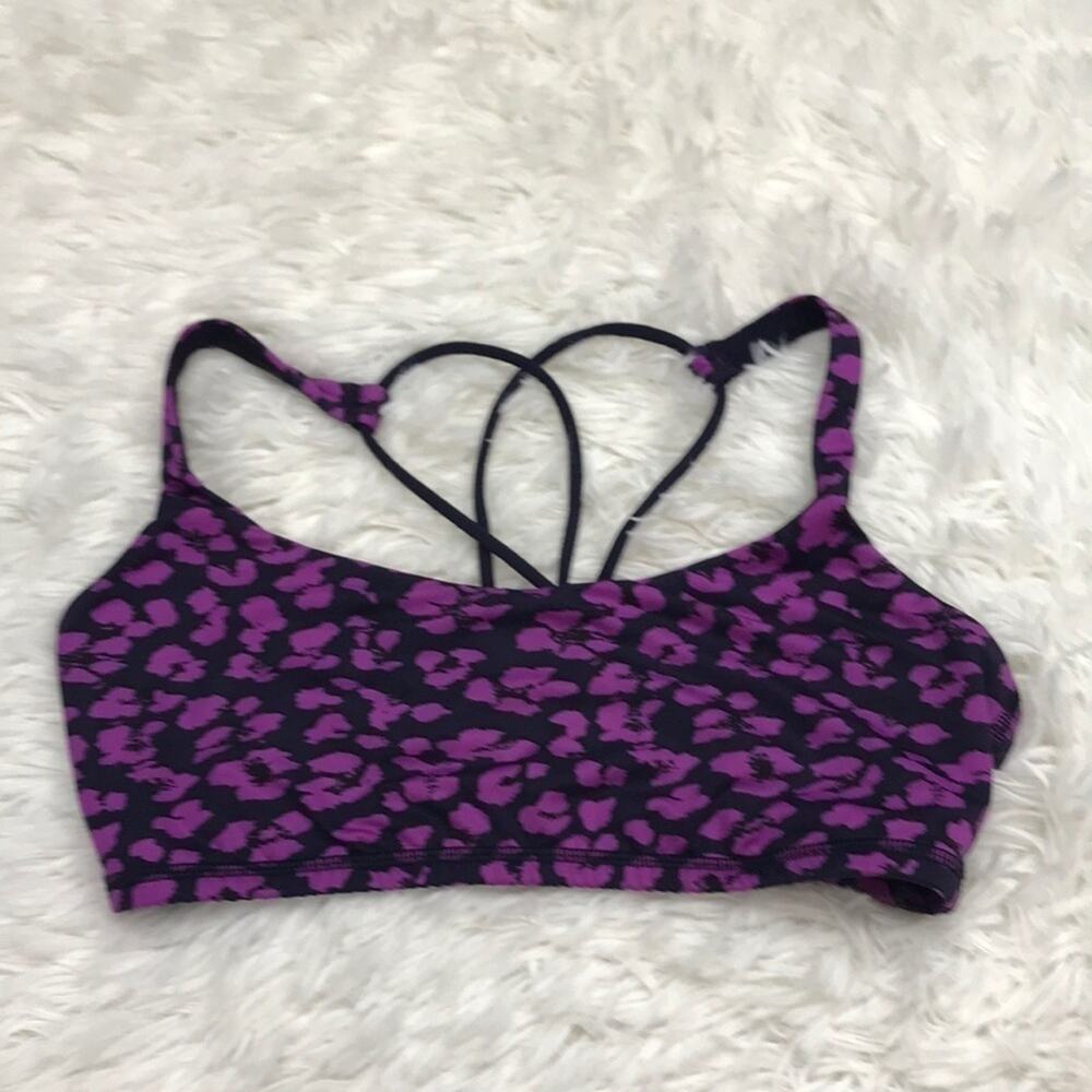 Lululemon Free To Be Bra Mini Cherry Cheetah